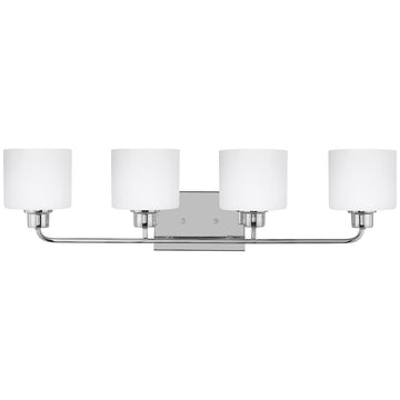 Sea Gull Lighting Canfield 4-Light Wall/Bath Sconce without Bulb