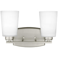 Sea Gull Lighting Franport 2-Light Wall/Bath Light