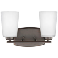 Sea Gull Lighting Franport 2-Light Wall/Bath Light - 9.5W