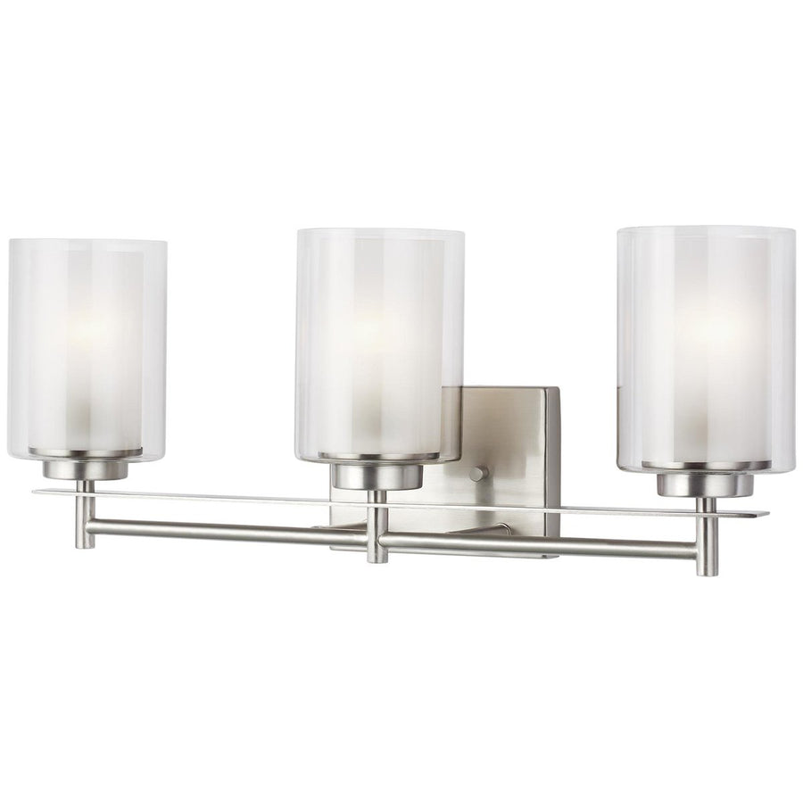 Sea Gull Lighting Elmwood Park 3-Light Bath Light - 9.5W