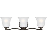 Sea Gull Lighting Emmons 3-Light Wall/Bath Sconce without Bulb