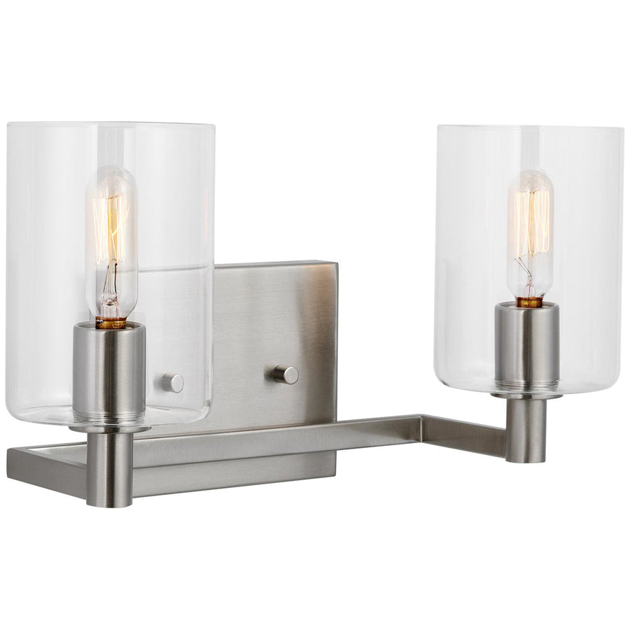 Sea Gull Lighting Fullton 2-Light Wall/Bath Sconce without Bulb