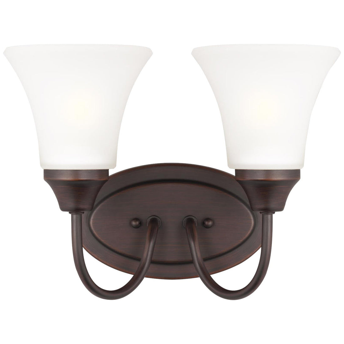 Sea Gull Lighting Holman 2-Light Wall/Bath Sconce with Bulb