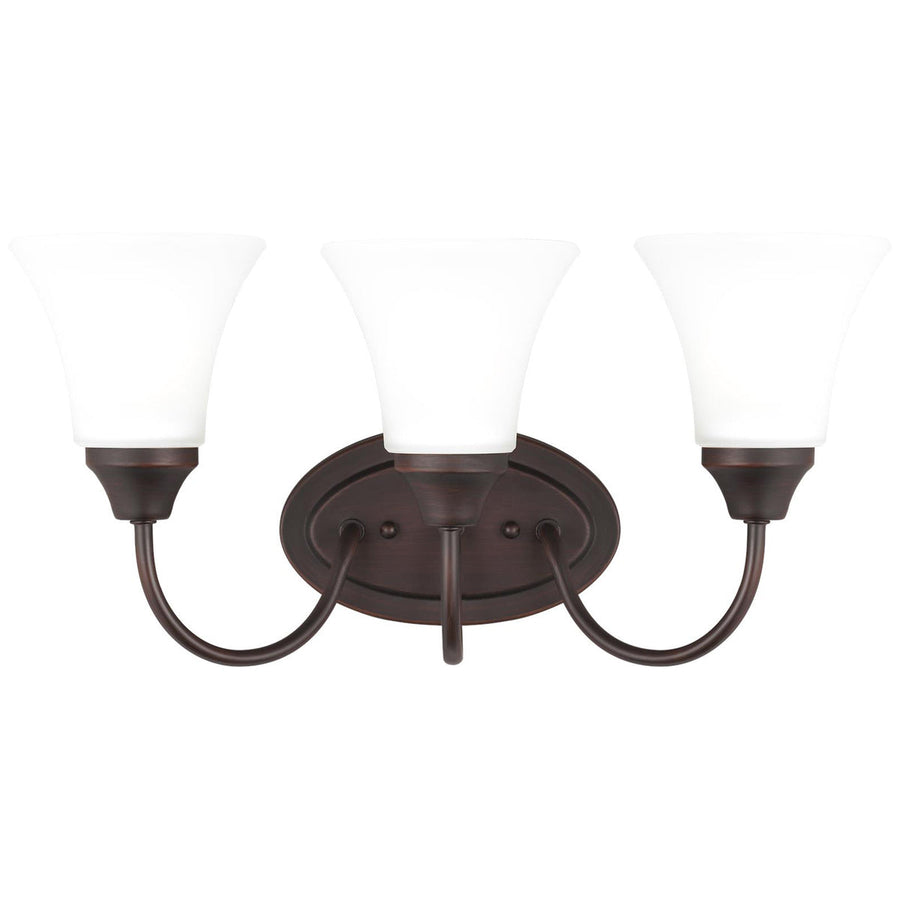 Sea Gull Lighting Holman 3-Light Wall/Bath Sconce without Bulb