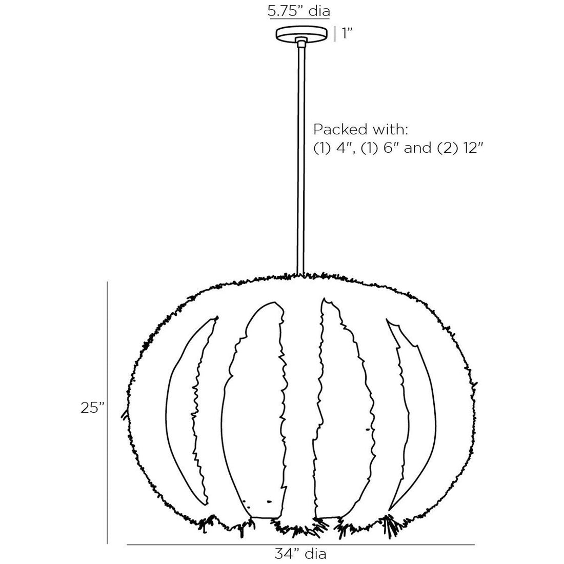 Arteriors Johanna Pendant