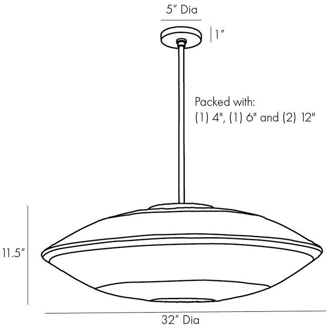 Arteriors Hadya Pendant