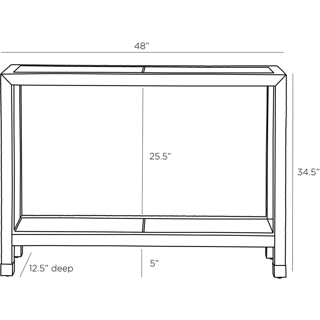 Arteriors Oswald Console Table