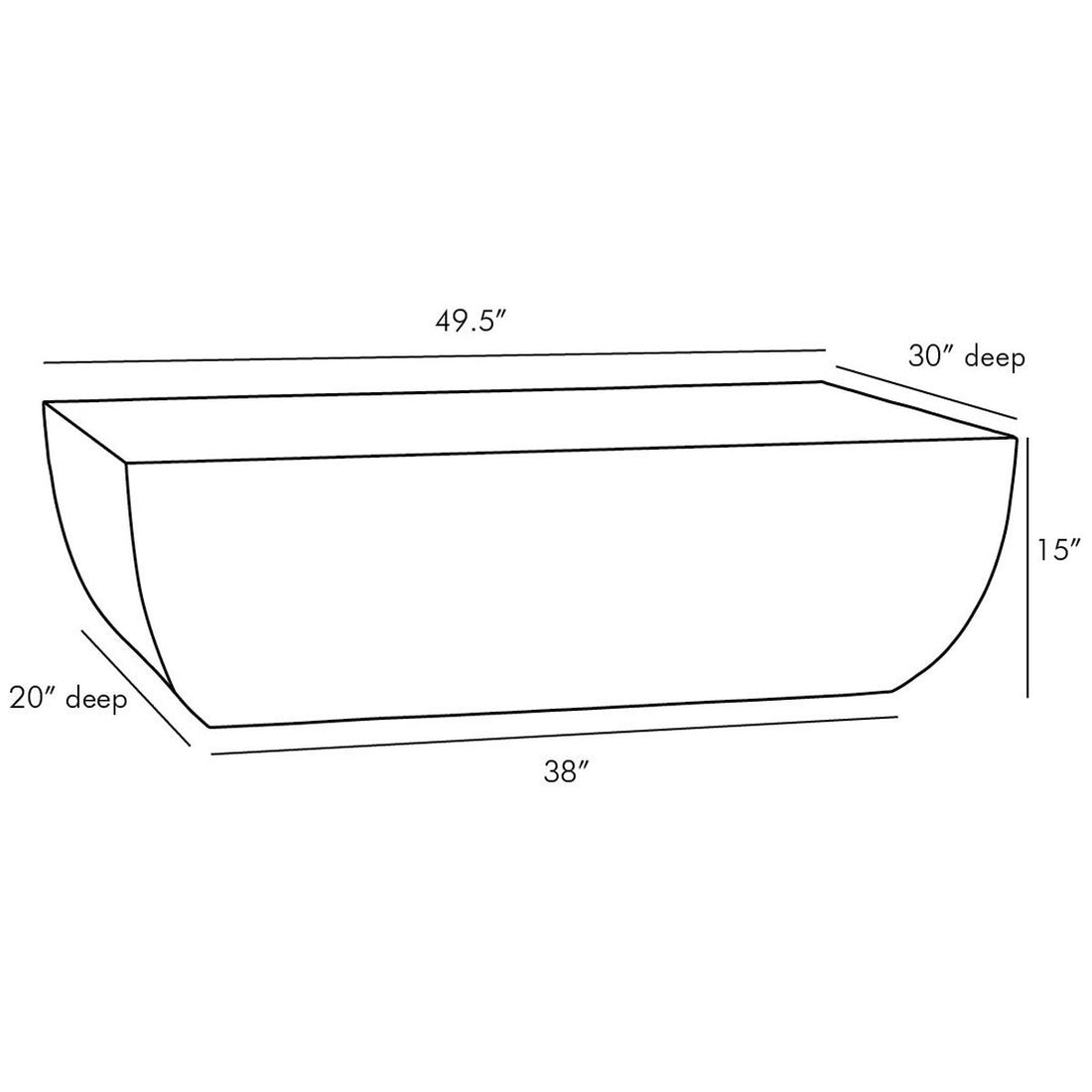 Arteriors Caroline Coffee Table