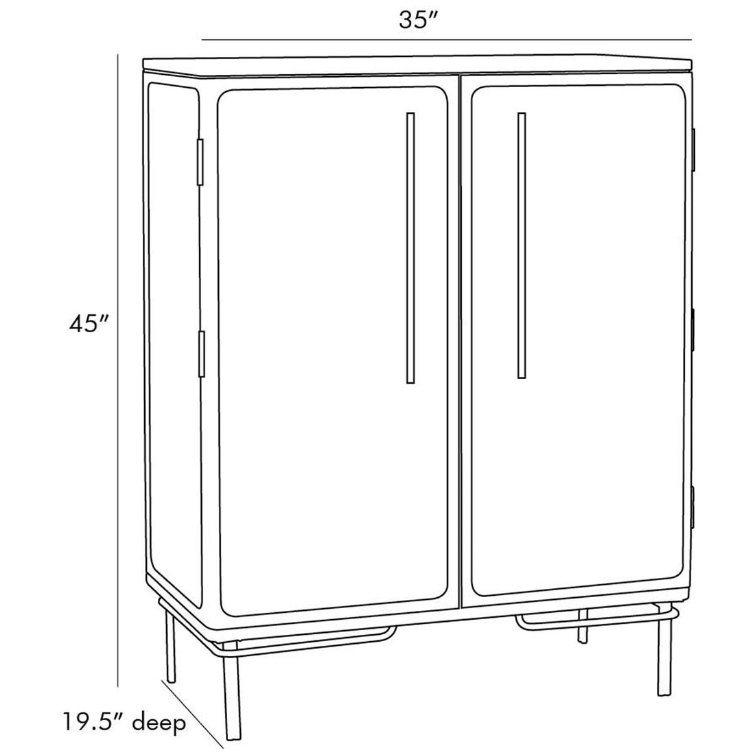 Arteriors Edison Cabinet