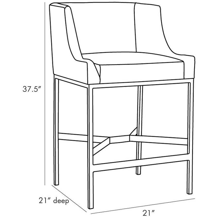 Arteriors Dalia Counter Stool