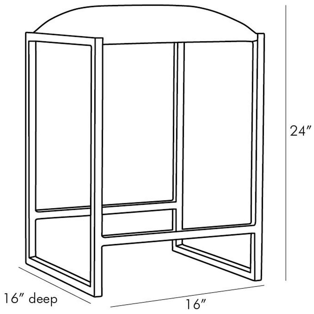 Arteriors Dash Counter Stool