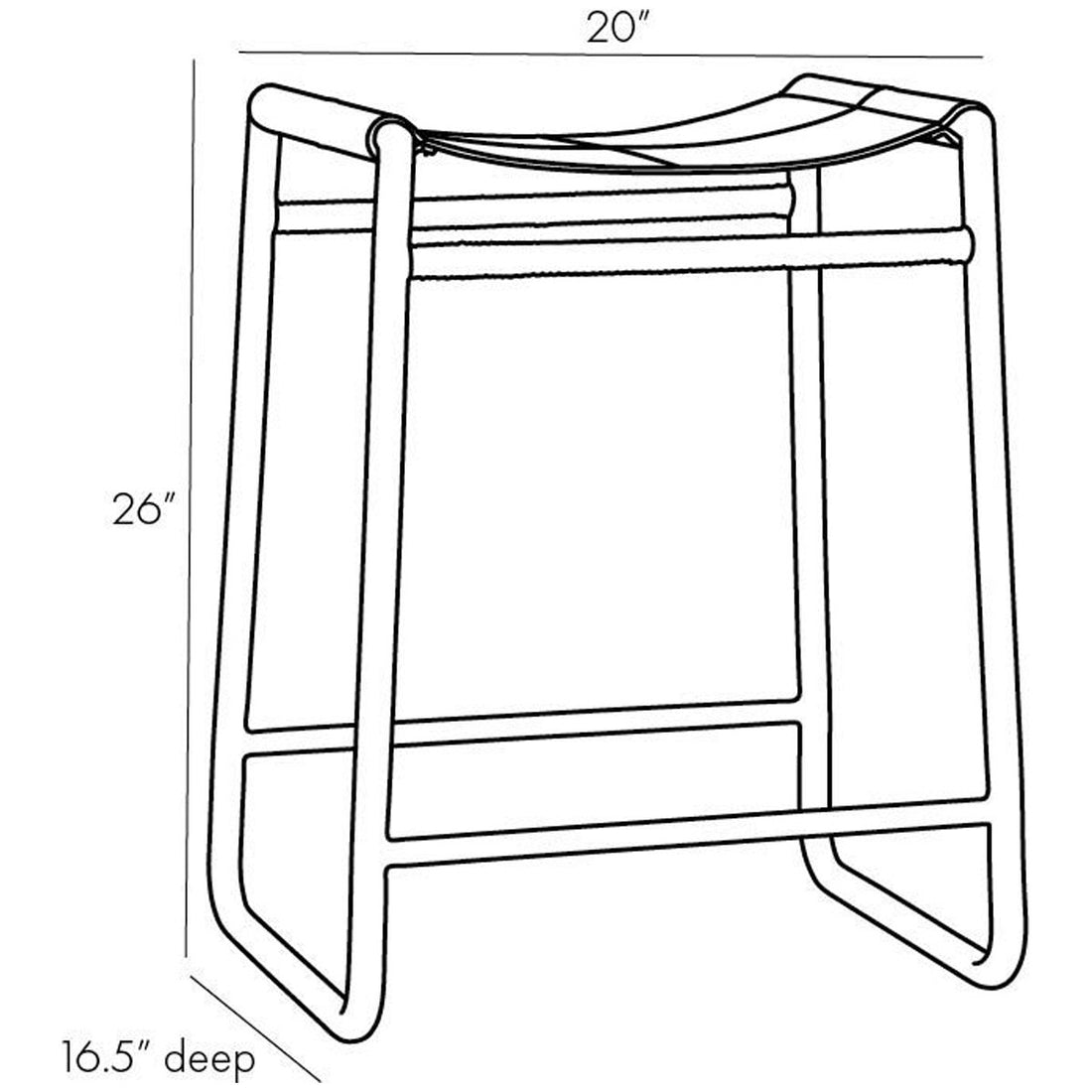 Arteriors Gasper Counter Stool