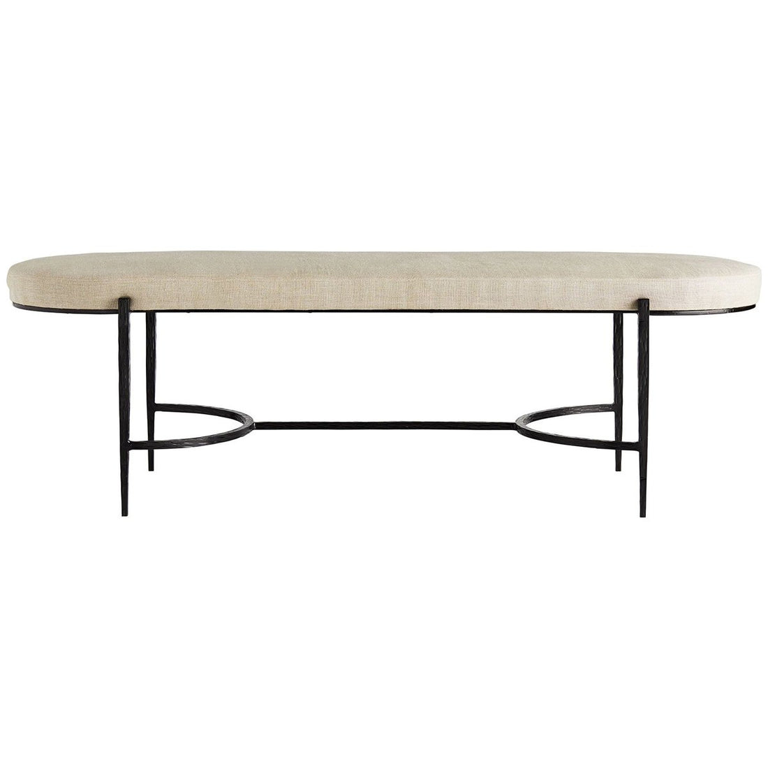 Arteriors Hanson Natural Linen Bench