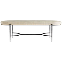 Arteriors Hanson Natural Linen Bench