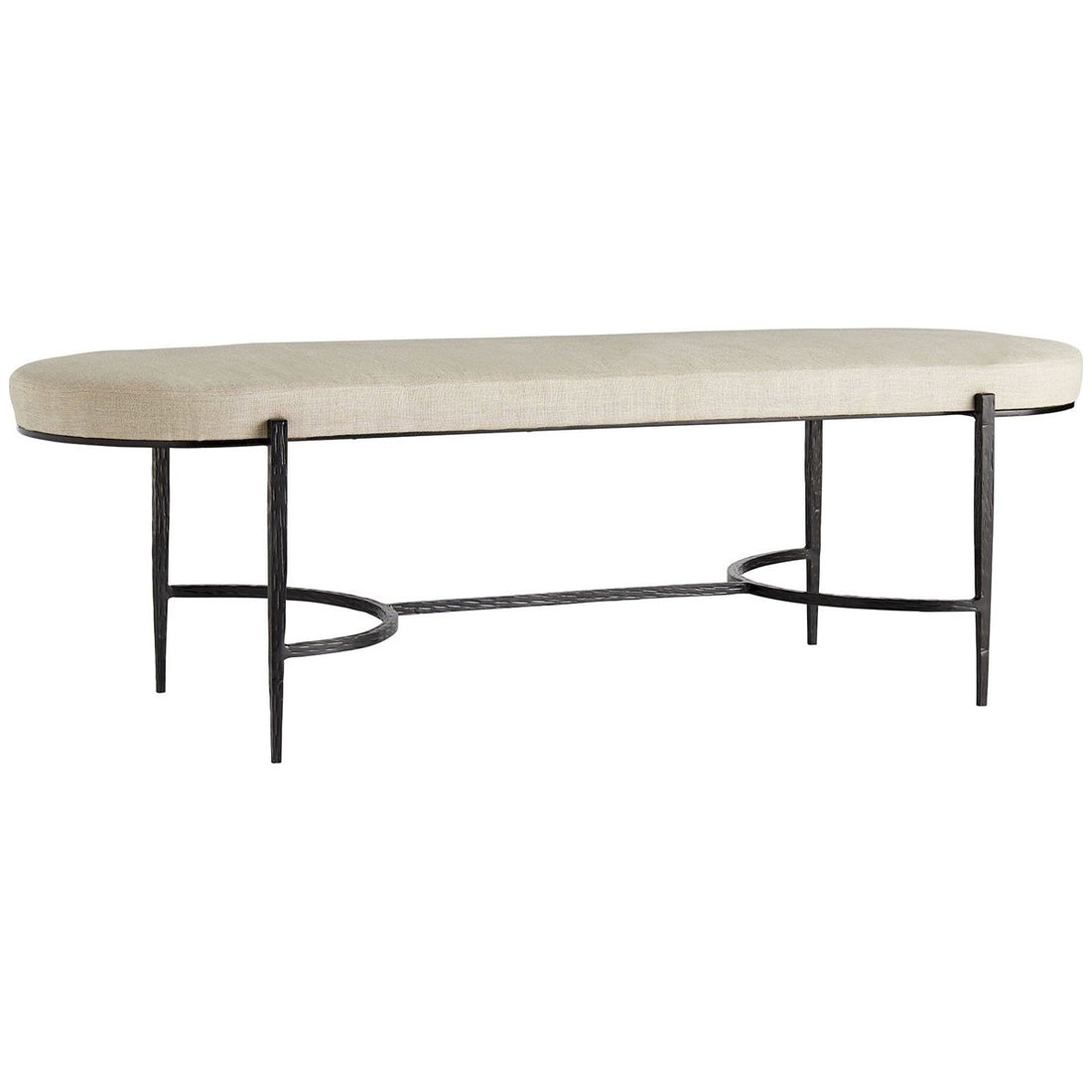 Arteriors Hanson Natural Linen Bench