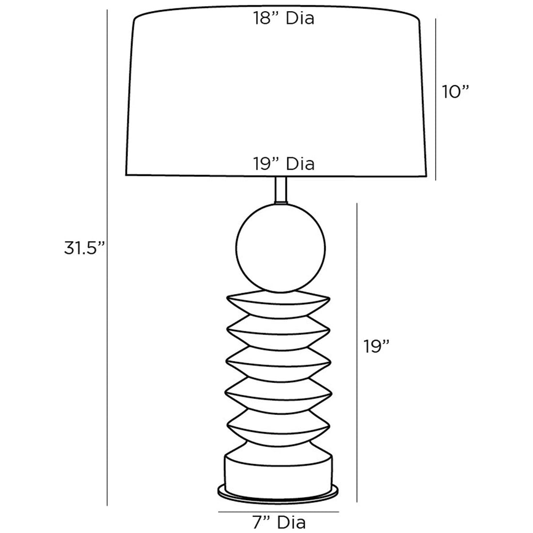 Arteriors Roxbury Lamp