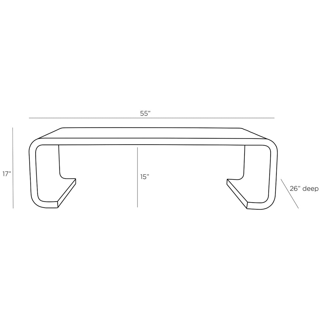 Arteriors Turnley Cocktail Table