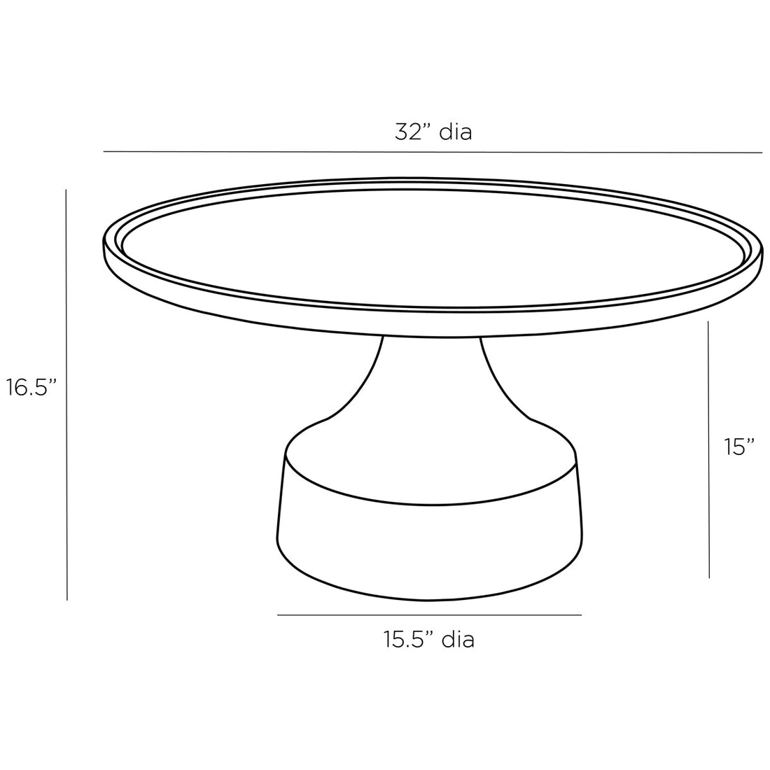 Arteriors Joelie Cocktail Table