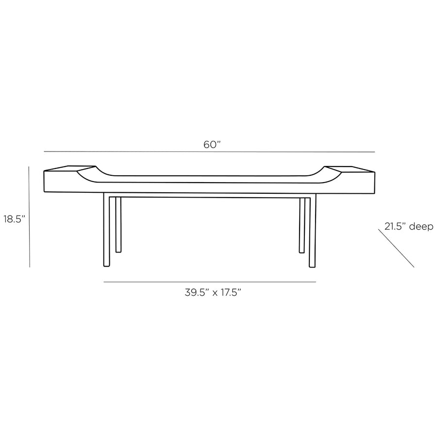 Arteriors Lanny Bench