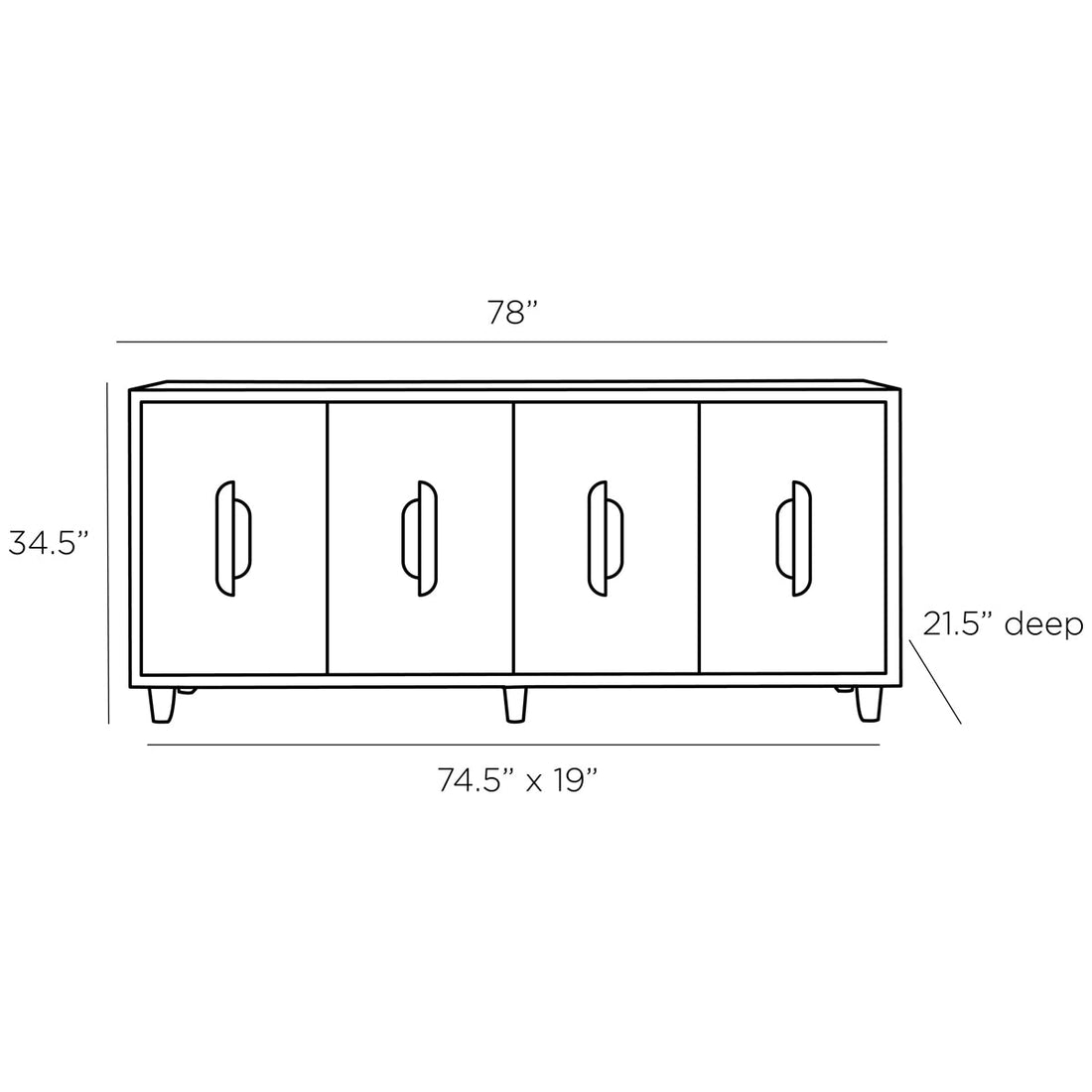 Arteriors Kianna Credenza