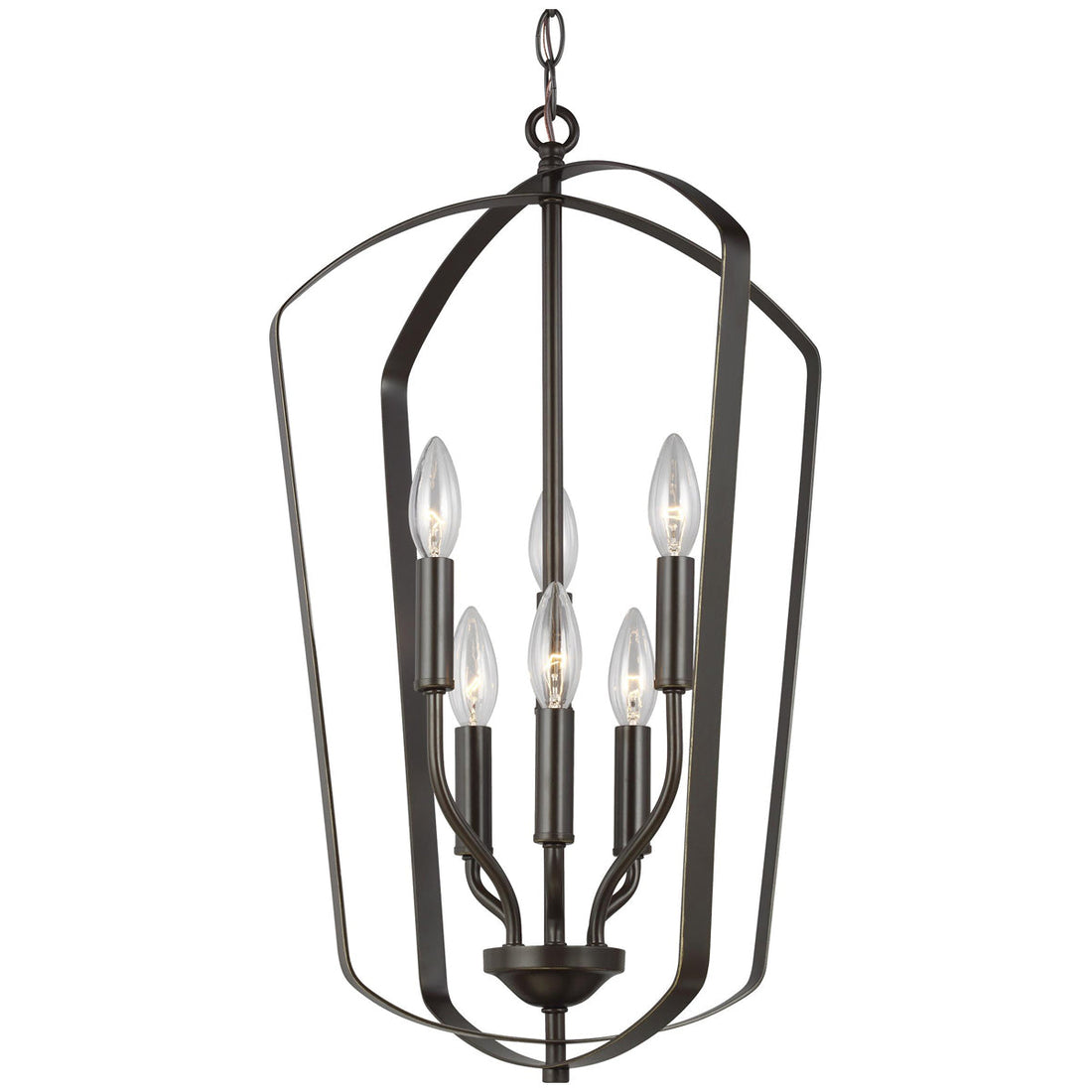 Sea Gull Lighting Romee Medium 6-Light Hall/Foyer Pendant with Bulb