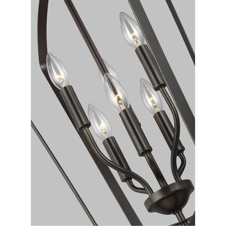 Sea Gull Lighting Romee Medium 6-Light Hall/Foyer Pendant with Bulb