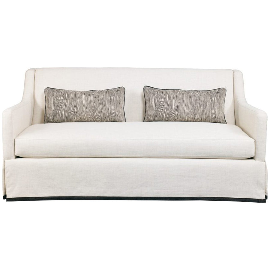 Hickory White Loveseat with Dressmaker Skirt