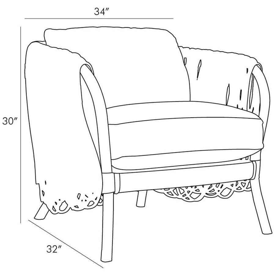 Arteriors Strata Lounge Chair