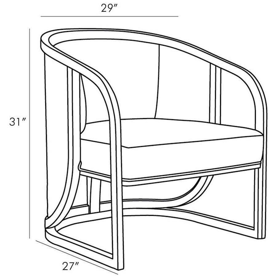 Arteriors Fortuna Lounge Chair