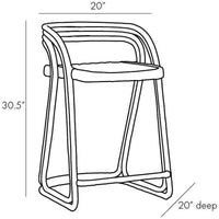 Arteriors Harrington Counter Stool