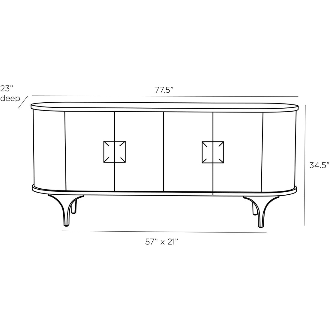 Arteriors Nathaniel Credenza