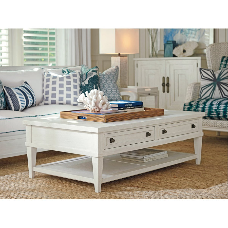 Tommy Bahama Ocean Breeze Palm Coast Rectangular Cocktail Table