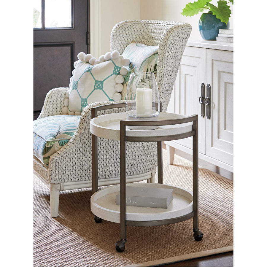 Tommy Bahama Ocean Breeze Osprey Cart End Table