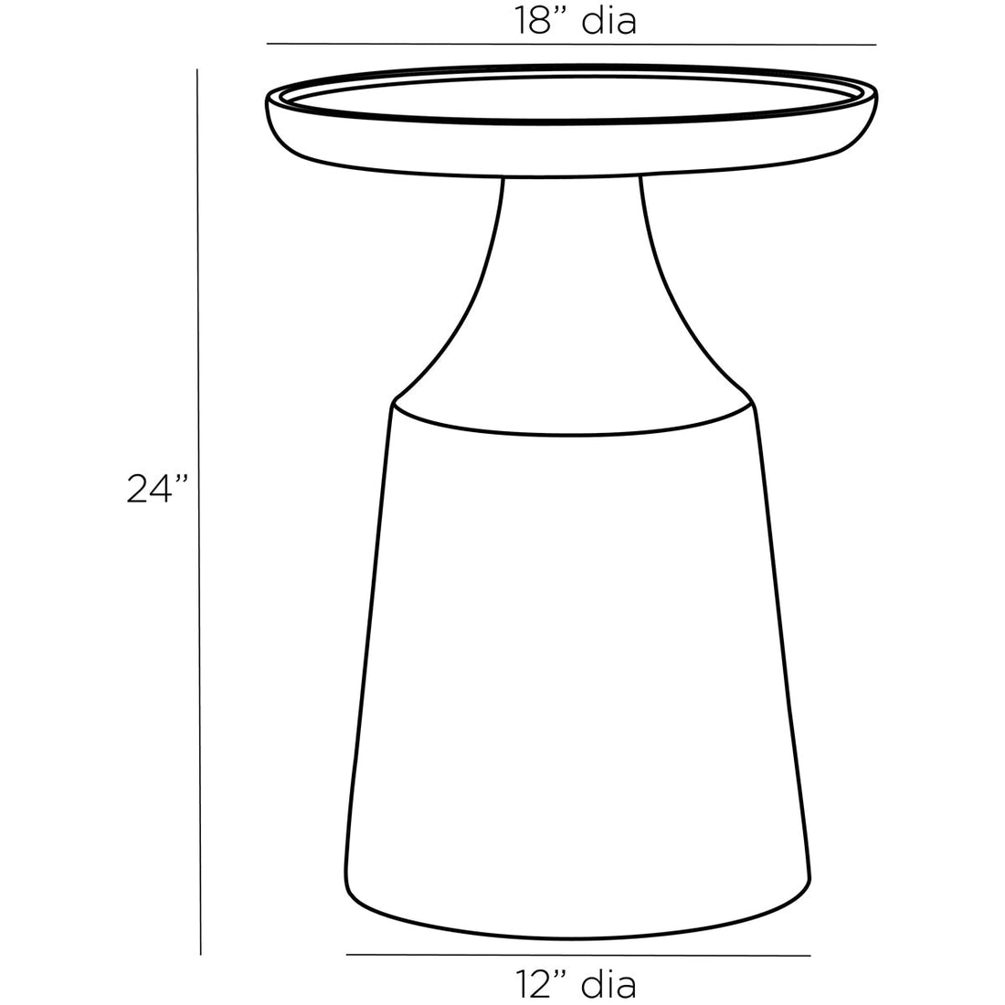 Arteriors Turin End Table