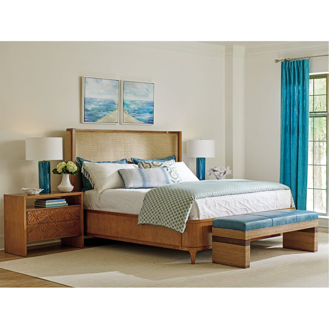 Tommy Bahama Palm Desert Villa Park Upholstered Bed