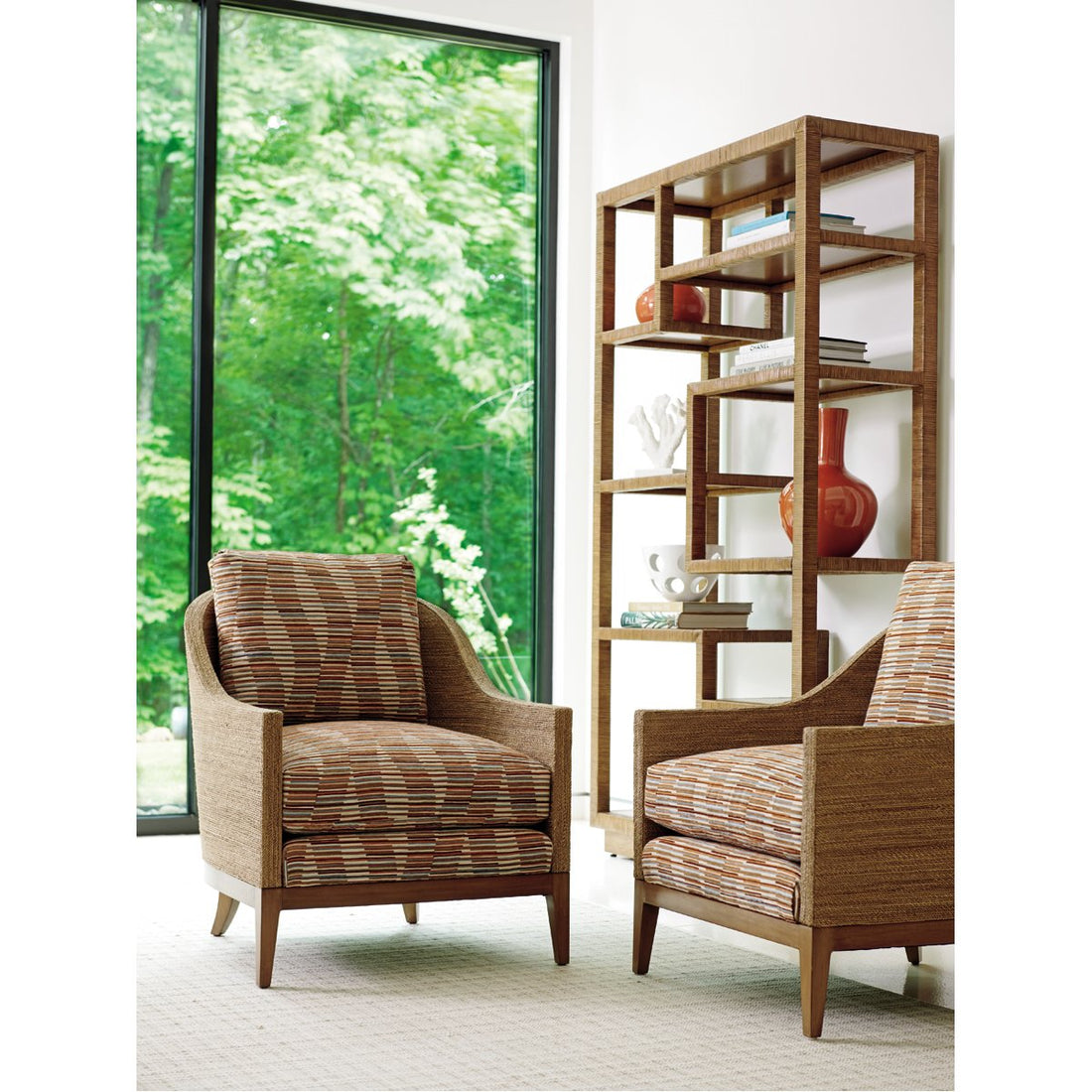 Tommy Bahama Palm Desert Bryce Raffia Etagere