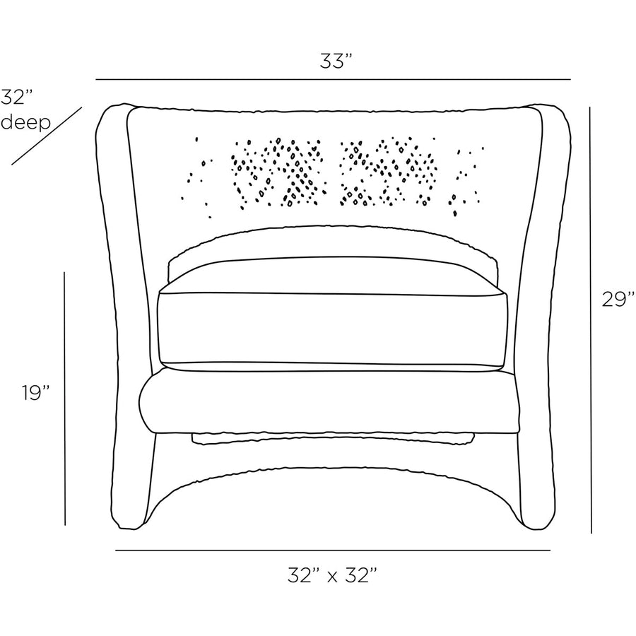 Arteriors Palmeda Lounge Chair