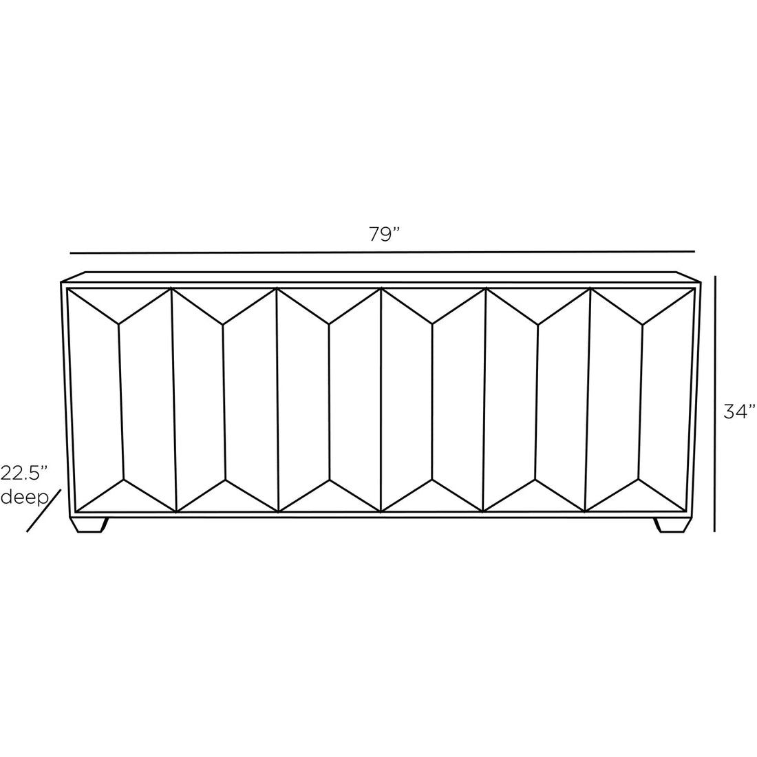 Arteriors Sapphire Credenza