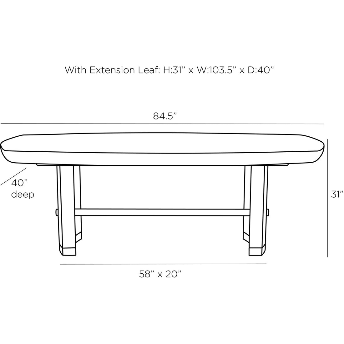 Arteriors Pembroke Dining Table