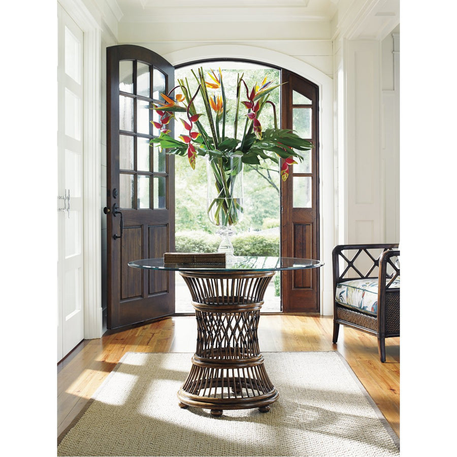 Tommy Bahama Bali Hai Aruba Dining Table with Glass Top