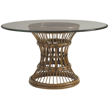 Tommy Bahama Bali Hai Latitude Dining Table with Glass Top