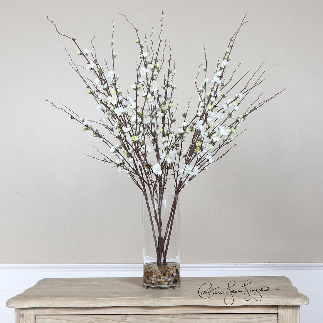 Uttermost Quince Blossoms Silk Centerpiece