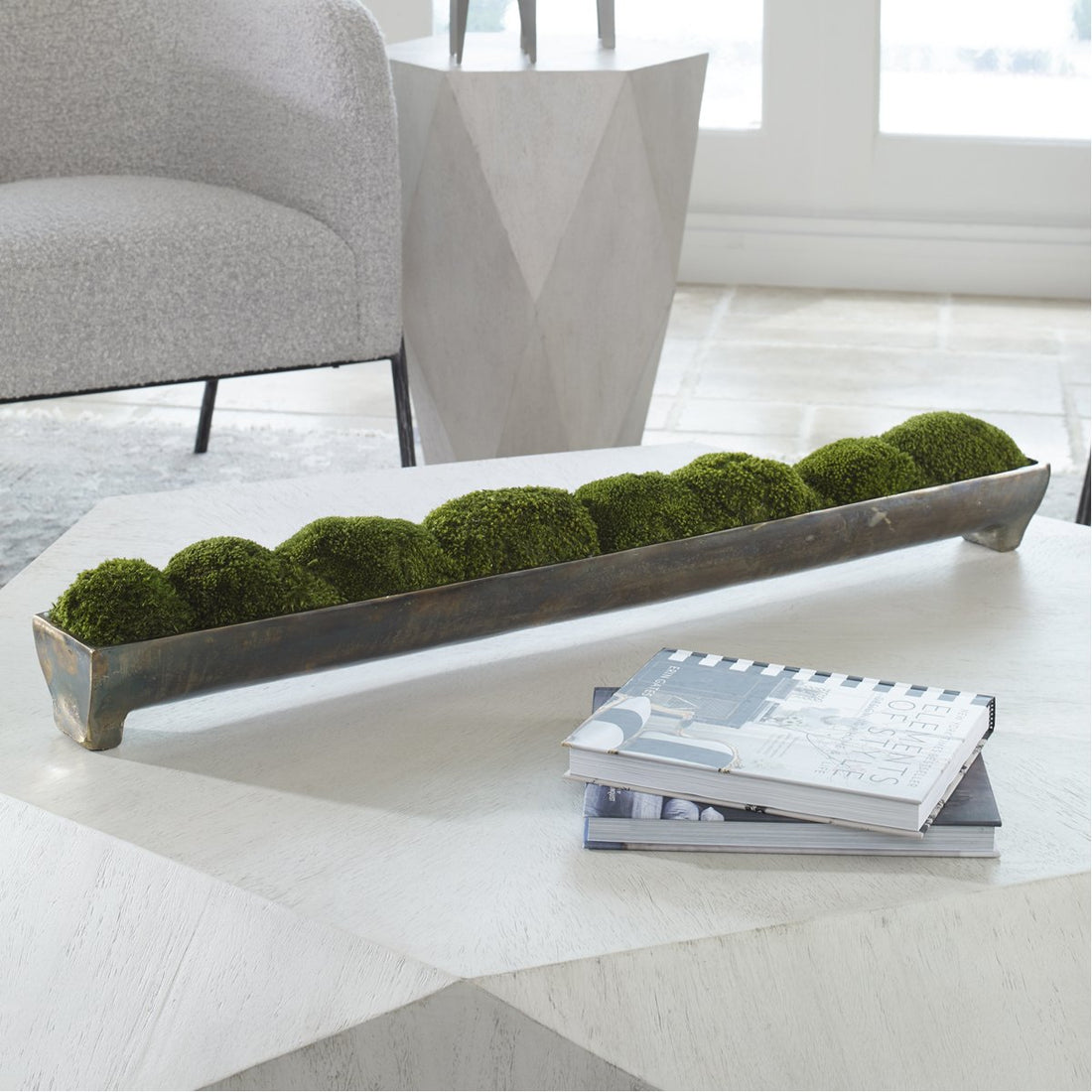 Uttermost Canal Moss Centerpiece