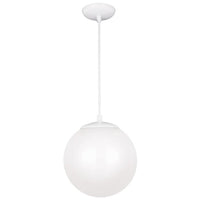 Sea Gull Lighting Leo - Hanging Globe Steel One Light Pendant