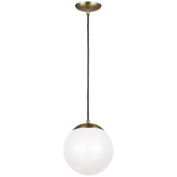 Sea Gull Lighting Leo - Hanging Globe LED Pendant - Satin Bronze