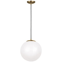 Sea Gull Lighting Leo - Hanging Globe LED Pendant - Satin Bronze