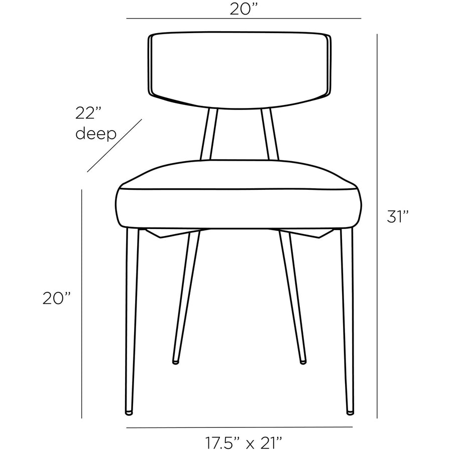 Arteriors Reynard Dining Chair - Iron