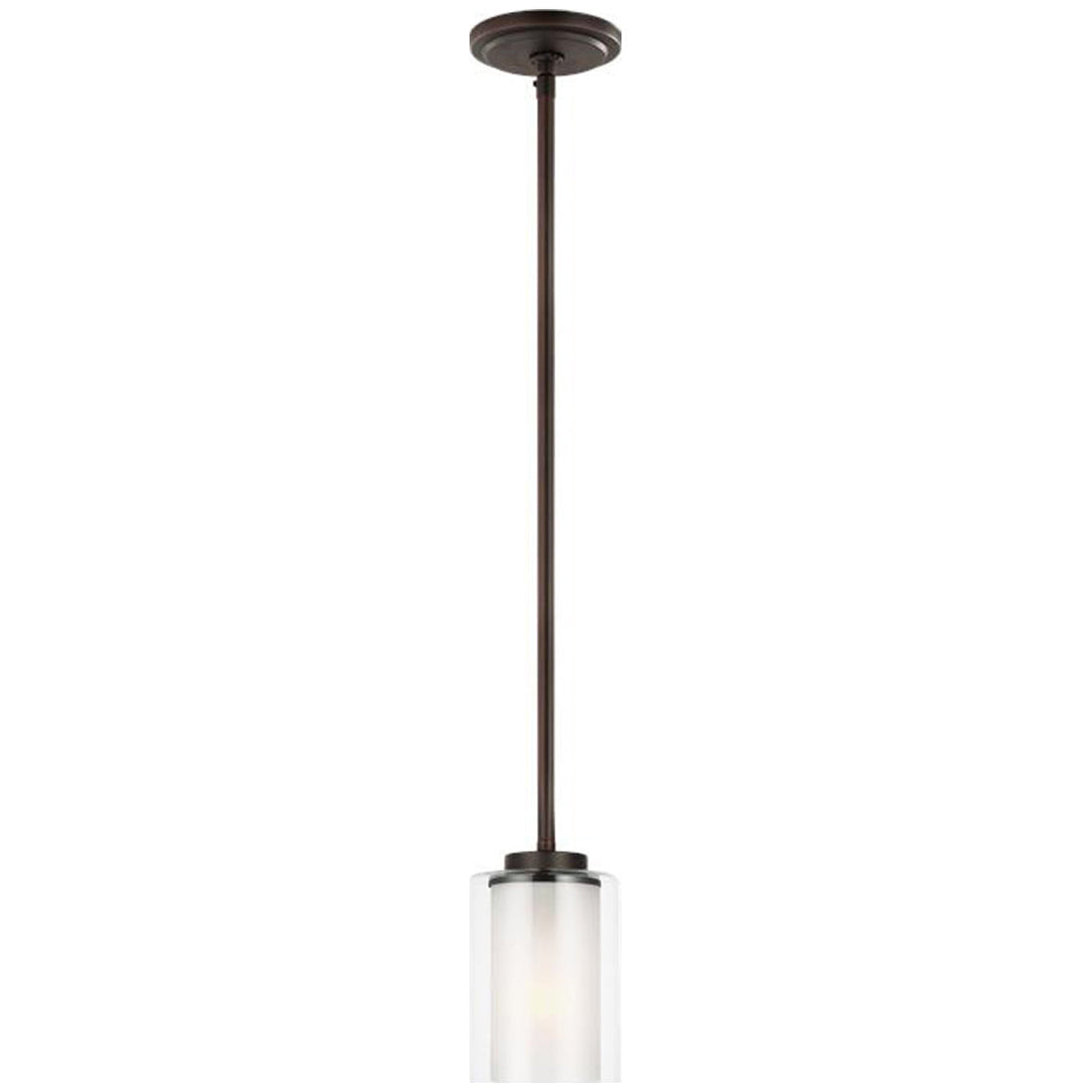 Sea Gull Lighting Elmwood Park 1-Light Mini-Pendant with Bulb