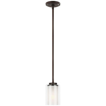 Sea Gull Lighting Elmwood Park 1-Light Mini-Pendant with Bulb