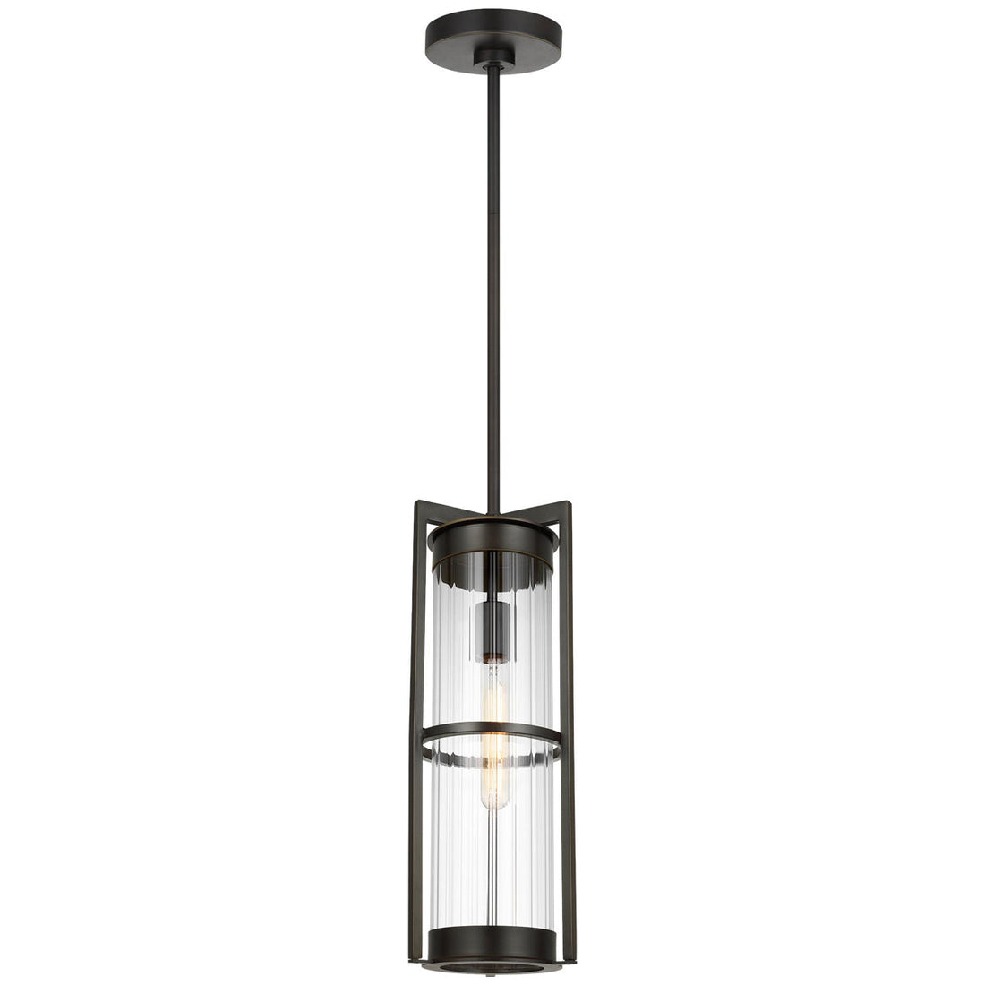 Sea Gull Lighting Alcona 1-Light Outdoor Pendant Lantern without Bulb